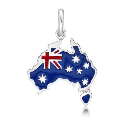 Picture of OZZIE MAP & FLAG CHARM